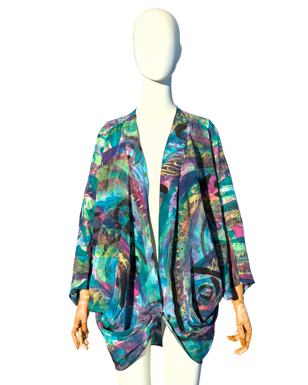 HAND PAINTED SILK PANT SET
