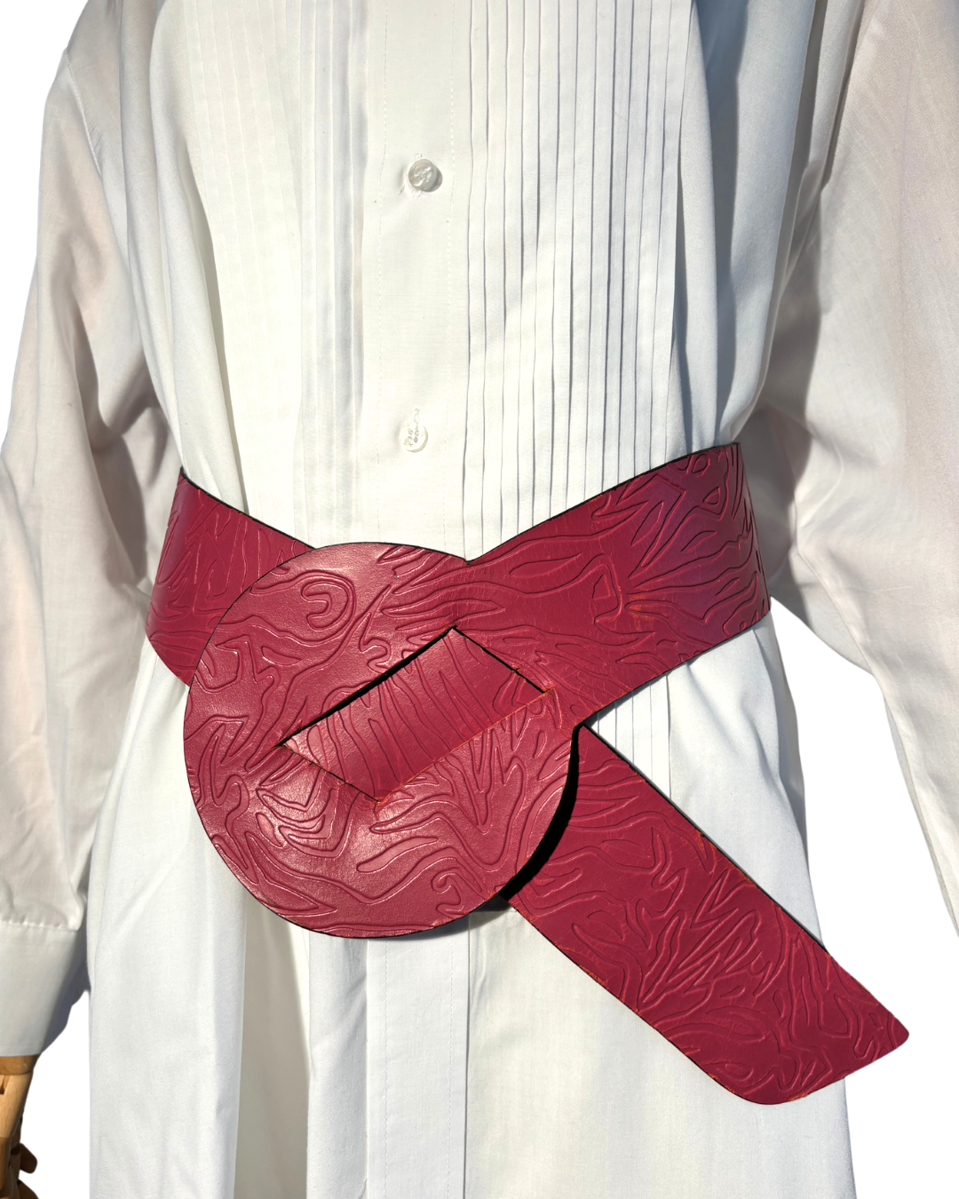 1980’S PINK LEATHER BELT