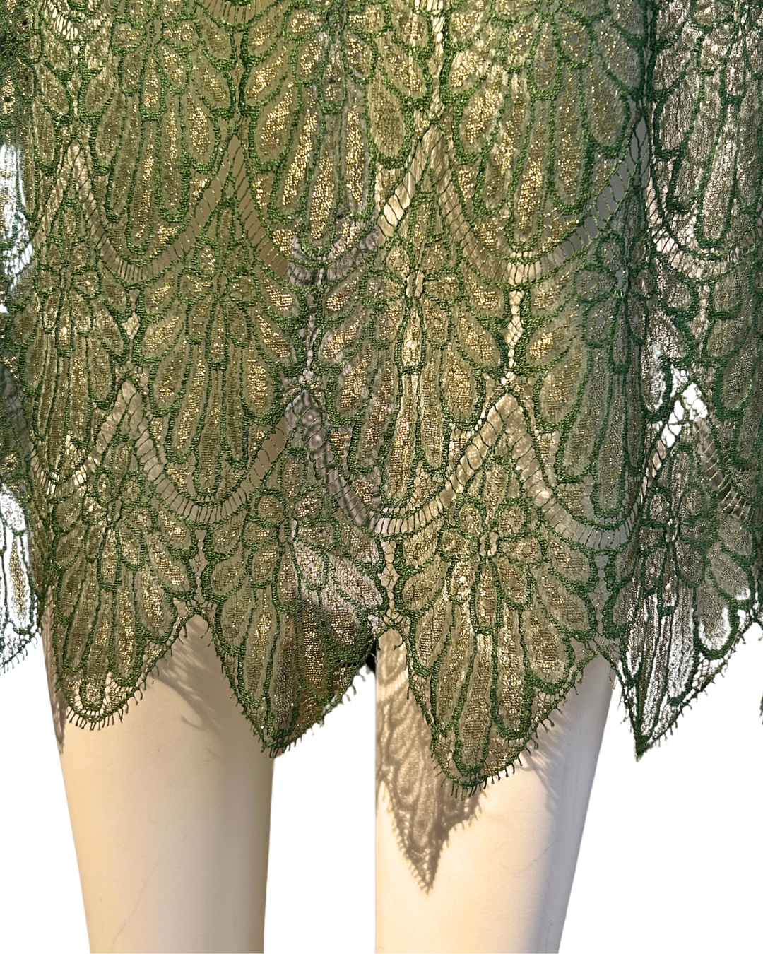 GREEN LACE SKIRT