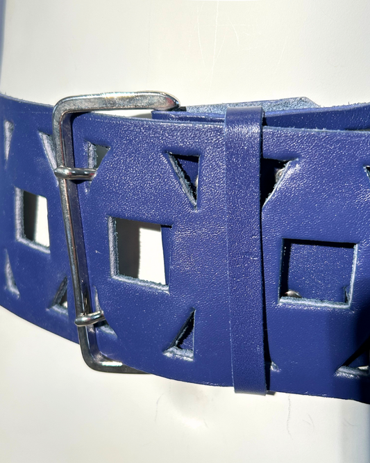 1980’s PURPLE LEATHER BELT