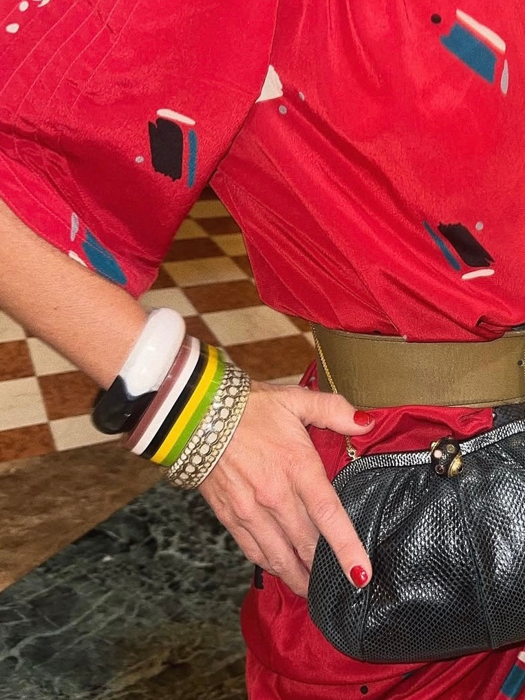 ZEBRA LUCITE MOD BRACELET