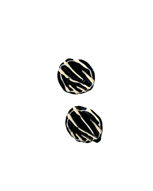 HUGE ENAMELED EARRINGS
