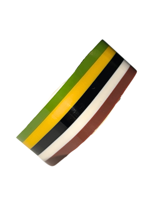 WIDE MULTICOLOR SQUARED BRACELET