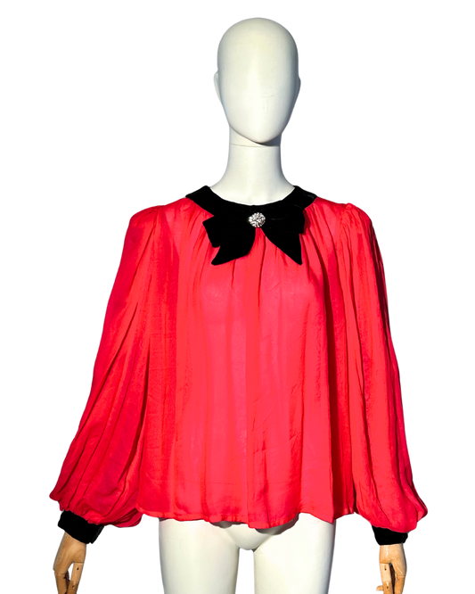 MISS O BY OSCAR DE LA RENTA BLOUSE